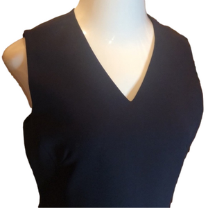 CASUAL CORNER COLLECTIBLES Dark Navy Blue Sleeveless Dress Blouse Size 14